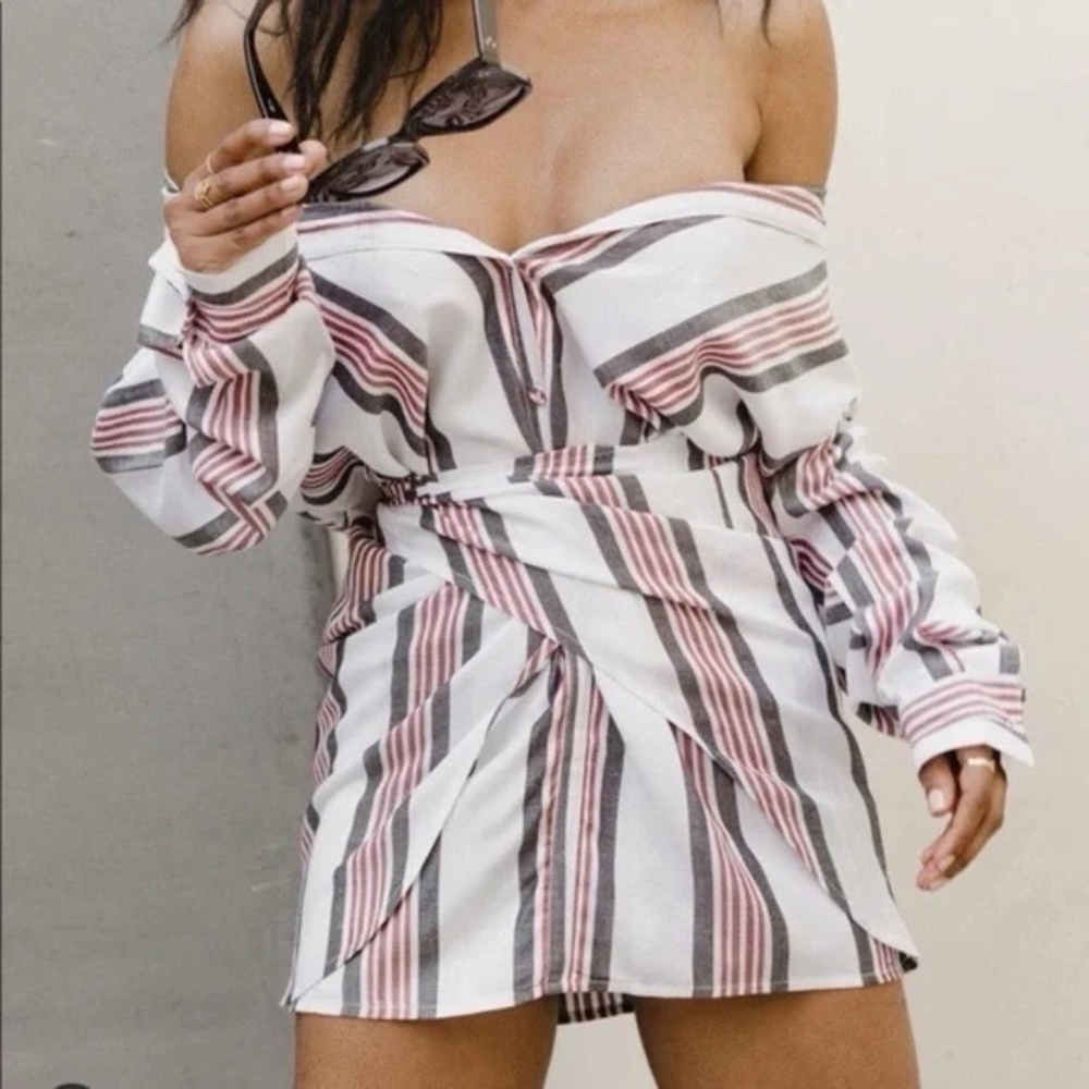 L’ACADEMIE Cloudline Dress in Wide Stripe - Picture 4 of 9